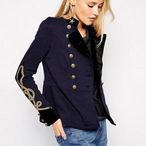 Ralph Lauren Denim and Supply Velvet Trimmed Blazer